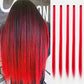 Synthetic 5Pcs Colored Hair Extensions Clip in Colorful Hair Extensions Rainbow Hair Extensions for Women Girls Hair Extensions