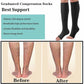 Zipper Compression Socks 15-20 mmHg Open Toe, Medical Zip Up Compression Stockings for Women Men Improves Blood Circulation, Rel