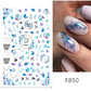 1PCS 3D Nagelzubehör, Maniküre-Nagelteile, Nageldekoration mit Liebes-Herz Aufkleber