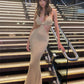 Fantoye Sexy Backless Spaghetti Strapkleid, Ärmellose Aushöhlen Ankle-langes Kleid, weibliche elegante Party Clubwear