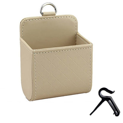 1pc Auto Lagerung Organizer Box, Tasche Air Vent Dashboard, Leder Telefonhalter für Auto