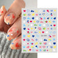 1PCS 3D Nagelzubehör, Maniküre-Nagelteile, Nageldekoration mit Liebes-Herz Aufkleber