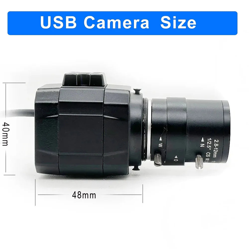 HD 4mm/6mm/2,8-12mm 5-50mm Vario-Zoom-Objektiv, Industrielle 1200TVL Farb-Analog-Video-CCTV-Überwachungskamera