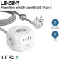 LENCENT Mehrfachsteckdose mit Schalter für Zuhause, EU-Stecker-Steckdosenleiste