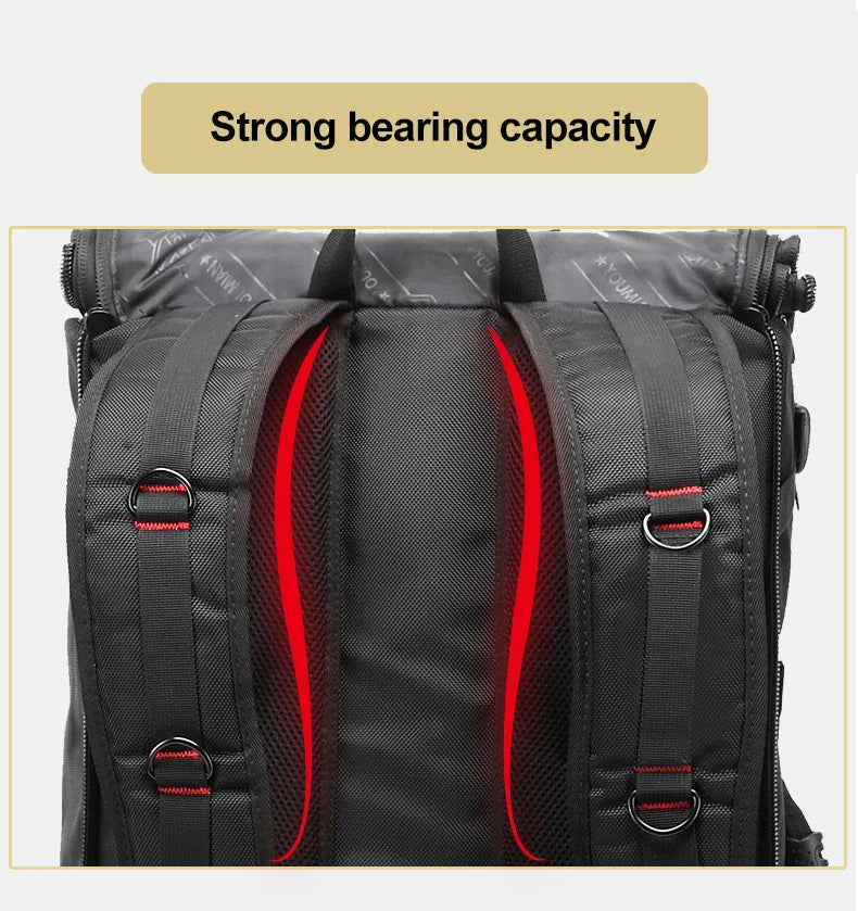 50L 70L Travel Fitness Training Backpack Large Capacity Multifunction Luggage Bag Waterproof Men Outdoor Hiking Trekking PackXA8