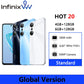Global version Infinix HOT 20 4GB 128GB Smartphone 6.82inch 90HZ Screen Helio G85 Mobile Phone 50MP Rear Camera 5000mAh Battery