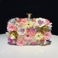 Handgemachte Damen Blumen Clutch Abendtaschen, Stil Geldbörse