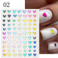 1PCS 3D Nagelzubehör, Maniküre-Nagelteile, Nageldekoration mit Liebes-Herz Aufkleber