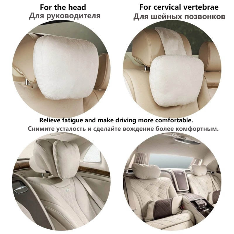 Hochwertiges Auto-Kopfstützen-Nackenstützsitz / Maybach Design S-Klasse, weiches, universell verstellbares Auto-Nackenstützenkissen