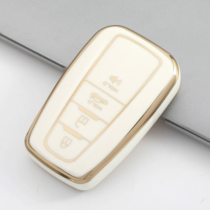 Auto-Fernschlüsselhülle für 2018–2022 Toyota RAV4, Camry, Corolla, Avalon, C-HR, Prius, GT86, Highlander 4 Tasten Keyless Shell