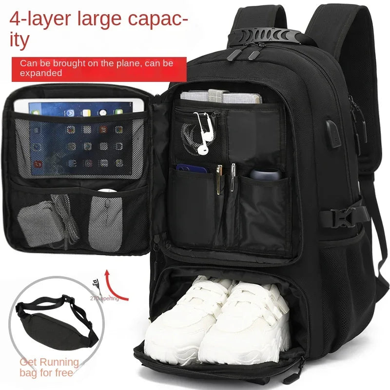 50L 60L 80L Outdoor Backpack with USB Port for Men Pack Bags Large Capacity Unisex Sports Trekking Hiking Camping Available in