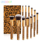 Docolor Goth Make-up-Pinsel-Set, 12-teilig, professionelle Gesichtspuder, Lidschatten, Foundation, Mischkosmetik, professionelle Pinsel