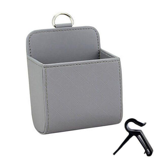 1pc Auto Lagerung Organizer Box, Tasche Air Vent Dashboard, Leder Telefonhalter für Auto