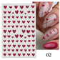 1PCS 3D Nagelzubehör, Maniküre-Nagelteile, Nageldekoration mit Liebes-Herz Aufkleber