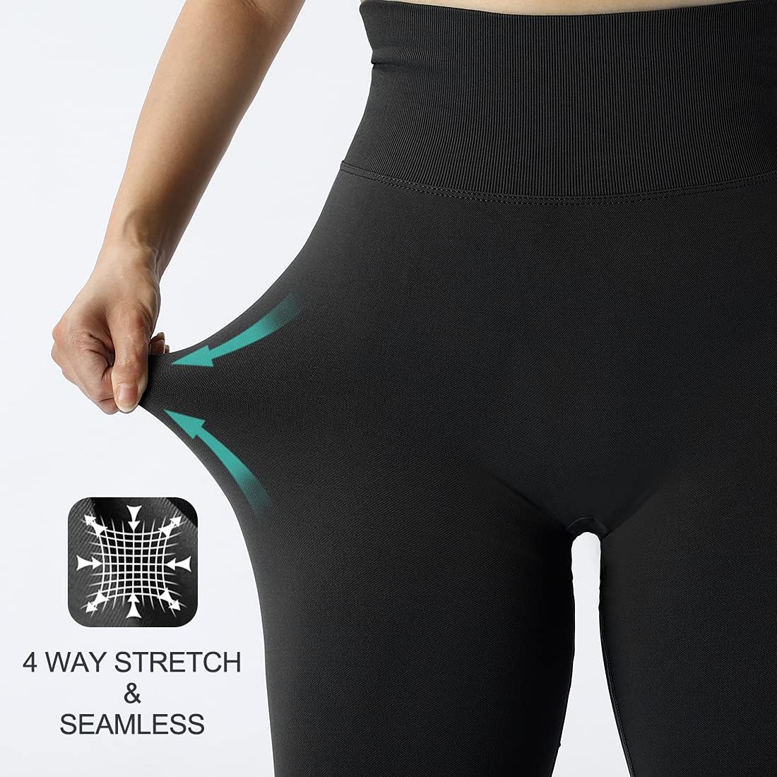 2023 Nahtlose Gestrickte Fitness GYM Hosen, Damen Hohe Taille Nude Yoga Hosen