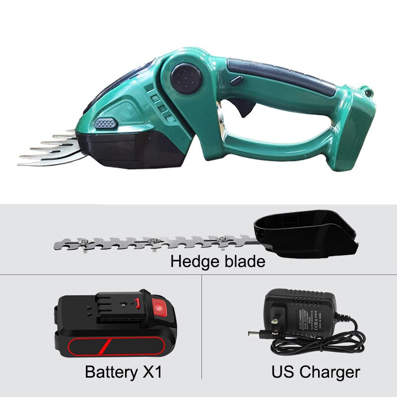 2 in 1 kabellose elektrische Heckenschere 24V, 20000 U/min wiederaufladbare Handhaushaltsstrauch