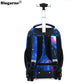 Men Trolley Backpack Rolling Luggage Suitcase Large Capacity Children Boys Backpacks with Wheels Girls Waterproof School Bag