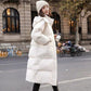 Daunengepolsterte Jacke für Damen im Winter 2023 im neuen Stil, koreanischer, lockerer mit Baumwolle gefütterter Mantel
