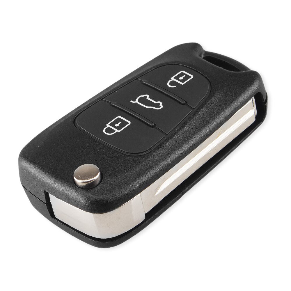 KEYYOU Neue Remote Key Shell Für Hyundai I20, I30, IX35, I35 Accent Kia Picanto Sportage K5, 3 Tasten Flip Folding remote Key Fall