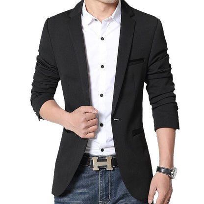 Marke Mens Casual Blazer Herbst / Frühling Mode, Dünne Klage Jacke für Männer,  M ~ 5XL