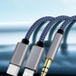 2 in 1 Aux Audio Cable Type C/Lightning To 3.5mm Male Cable For Car Headphone phone USB C IOS to 3.5mm Aux Converter Jack Cable