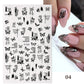 1PCS 3D Nagelzubehör, Maniküre-Nagelteile, Nageldekoration mit Liebes-Herz Aufkleber