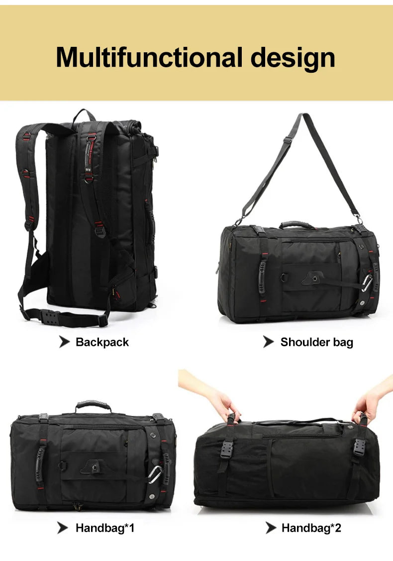 50L 70L Travel Fitness Training Backpack Large Capacity Multifunction Luggage Bag Waterproof Men Outdoor Hiking Trekking PackXA8