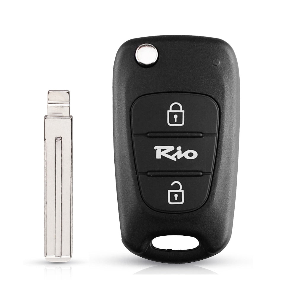 KEYYOU Neue Remote Key Shell Für Hyundai I20, I30, IX35, I35 Accent Kia Picanto Sportage K5, 3 Tasten Flip Folding remote Key Fall