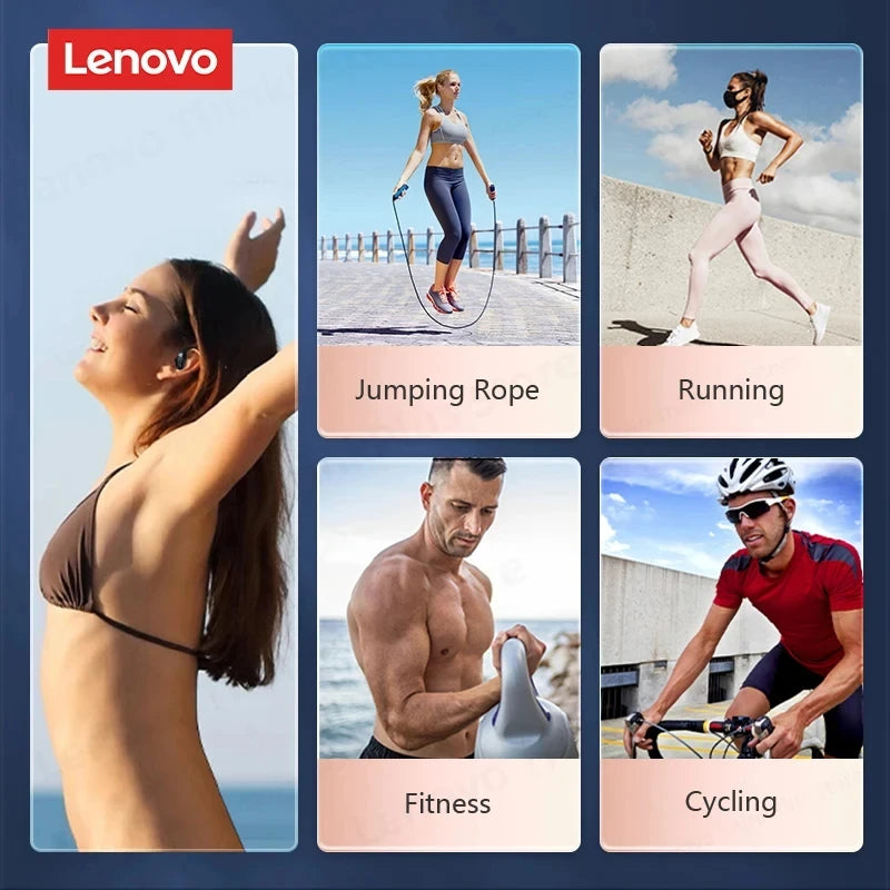 Original Lenovo LP75 TWS Bluetooth V5.3 Headphones Wireless LED Digital Display Earphones Noise Reduction Waterproof Headset New