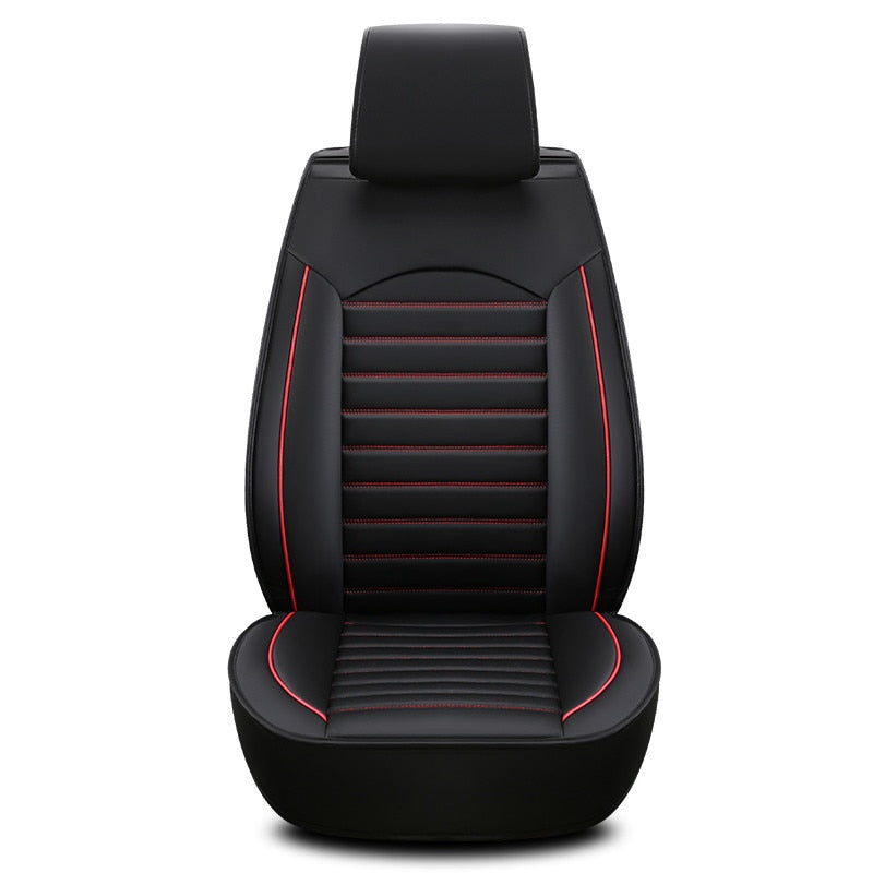 Luxus-Qualitäts-Leder-Autositzbezug, bequemer Vier-Jahreszeiten-Universal-Vorder-/Hinten-/Komplettbezug-Kissen-Autositzschutz