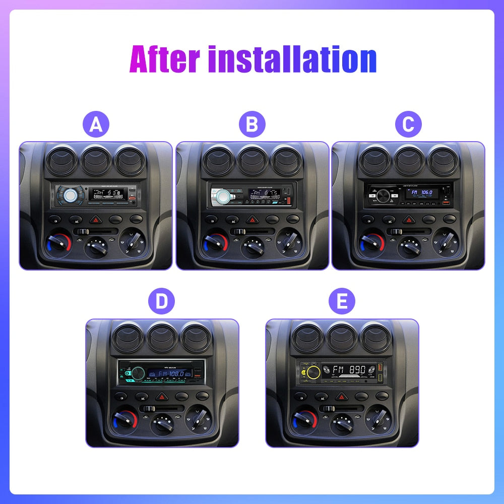 1 din Auto Radio MP3 Player FM Tuner Stereo, USB Multimedia Autoradio-Player Fernbedienung, Bluetooth
