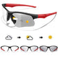 LOISRUBY Style Photochromic Sunglasses Men Women Outdoor Mtb Bicycle Cycling Runnging Eyewear Sports Bike Windproof Goggles