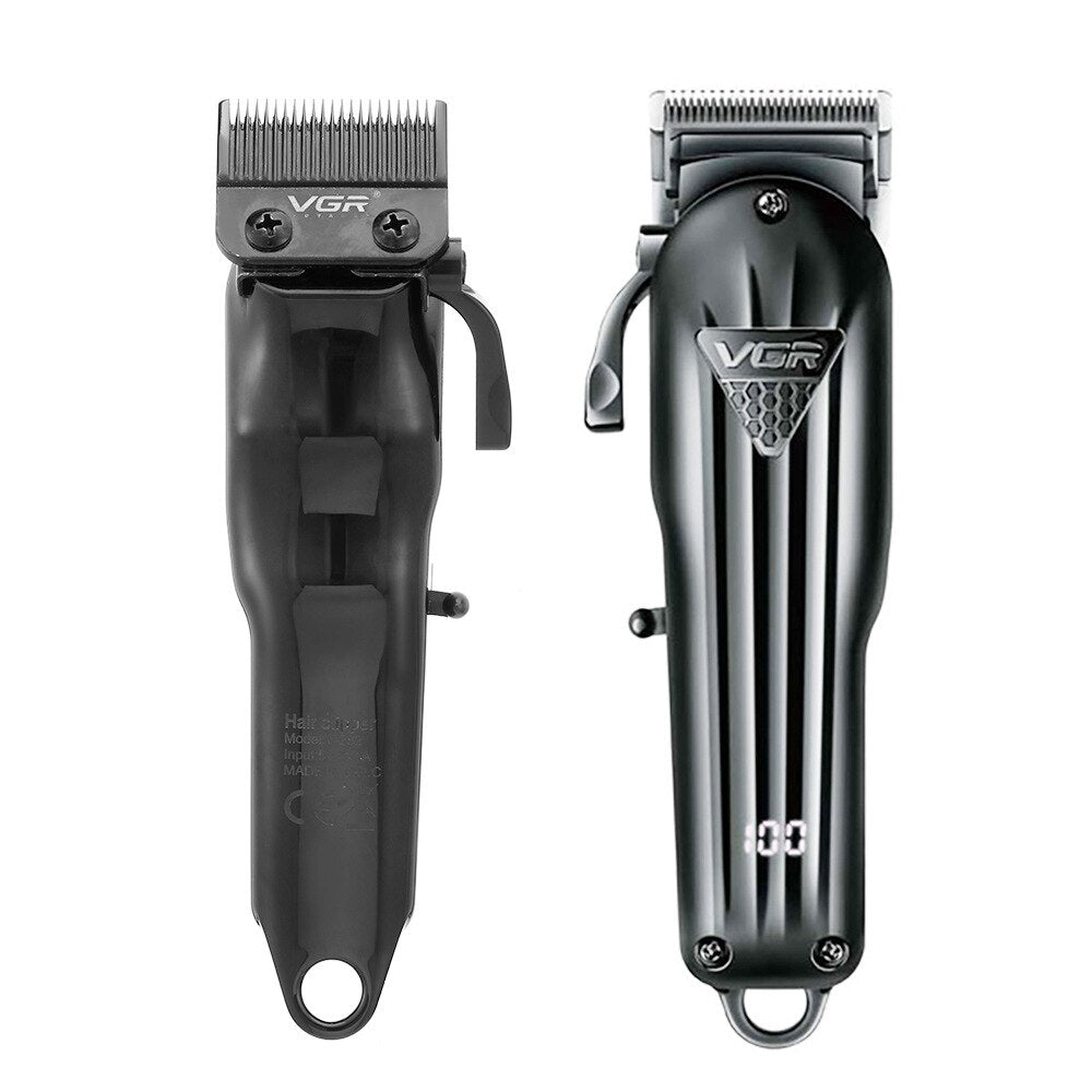 Wiederaufladbare VGR Professionelle Haarschneidemaschine Haarschneider für Männer, Rasierer mit Zubehör