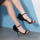 Damen Blume Schuhe, Rose Blume Pumpen High Heel Sandalen