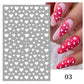 1PCS 3D Nagelzubehör, Maniküre-Nagelteile, Nageldekoration mit Liebes-Herz Aufkleber