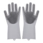 Geschirrspül-Reinigungshandschuhe, magische Silikon-Gummi-Geschirrspülhandschuhe für Haushaltsschwammwäscher