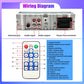 1 din Auto Radio MP3 Player FM Tuner Stereo, USB Multimedia Autoradio-Player Fernbedienung, Bluetooth
