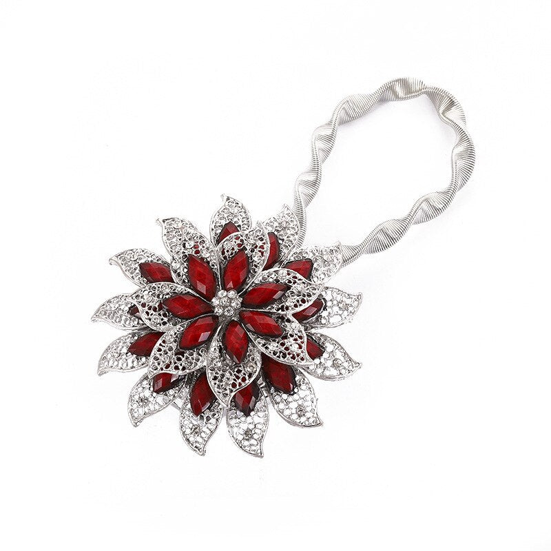 Bunte Vorhangschnalle, dehnbarer Frühling, magnetischer Vorhang-Clip, Vorhanghalter, kreativer Blumen-Riemen