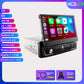 Hizpo Android 12 Universal 1din Autoradio, CarPlay GPS Navigation, Multimedia Player 1 Din Stereo 7 Zoll manuell einziehbarer Bildschirm