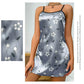 Women's Sleepdress Satin Floral Print Nightdress Comfortable Spaghetti Strap Sleepwear Dress Luxurious Satin Slip Nightdress