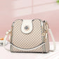 New women's handbag luxury design bucket shoulder crossbody bag flip over printed large capacity shoulder bag