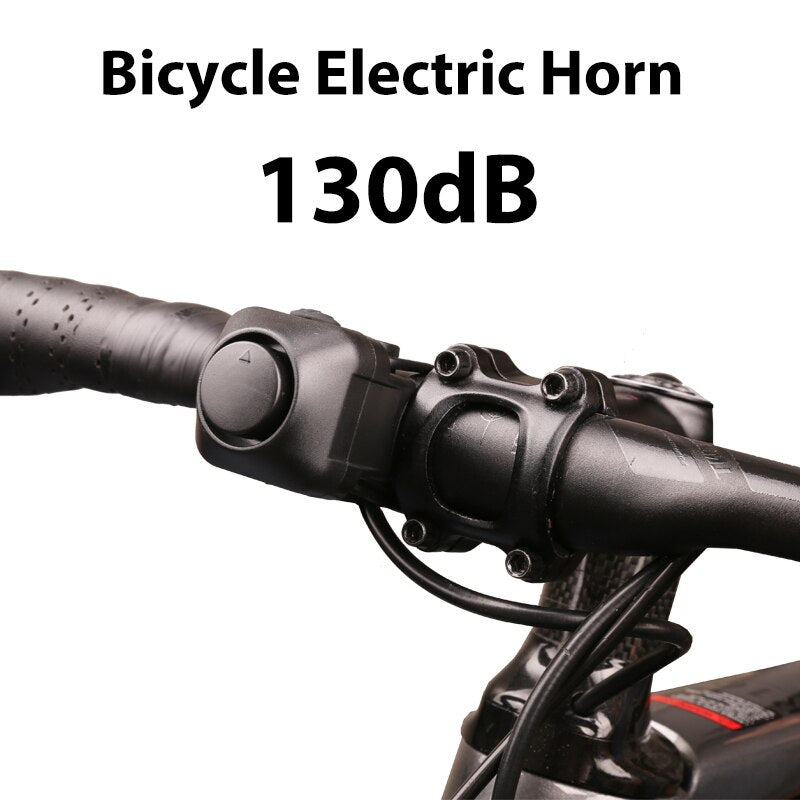 Elektronische Fahrradhupe, 5 Arten von Klingeltönen, Kinderglocken, 130 dB, super laut, geeignet für Roller, Rennräder und MTB
