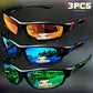 1/3PCS Vintage Sports Sunglasses Men Women Fishing Running Cycling Mountaineering Sport Man Sun Glasses Anti-Glare UV400