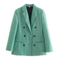 Zweireiher Business Blazer-Mantel für Damen,  Mode für Herbst / Frühling, Mantel für Bürodamen