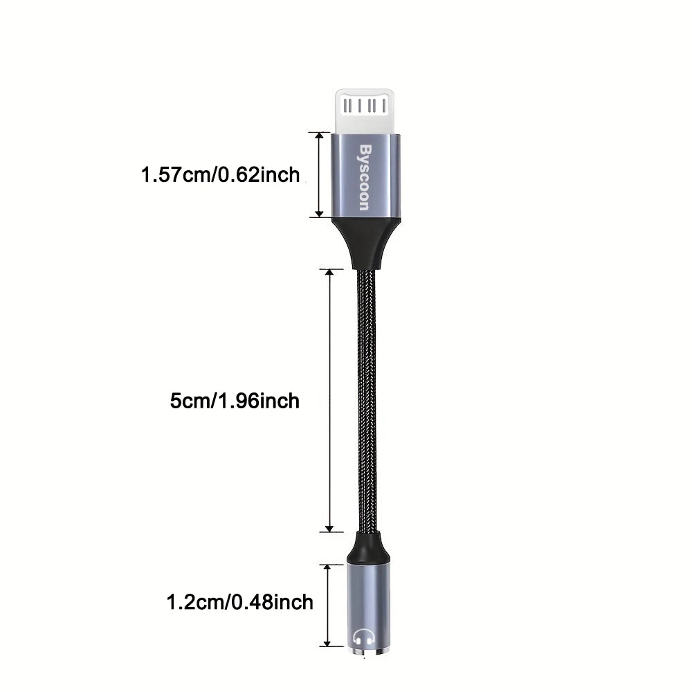 Lightning To 3 5 MM Jack AUX Cable Adapter For iPhone 12 13 14 Pro Adapter Headphone Connector Audio Splitter iphone accessories
