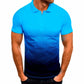 Sommer Herren 3D Druck T-shirts, Casual-Taste Kragen, 3D Gradienten Kurzarm