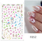 1PCS 3D Nagelzubehör, Maniküre-Nagelteile, Nageldekoration mit Liebes-Herz Aufkleber