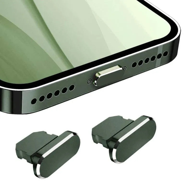 1-20pcs Metal Anti Dust Plugs Charger Dock Plug for IPhone 14 13 12 Pro Max IPad AirPods Apple Series Lightning Port Cap Covers