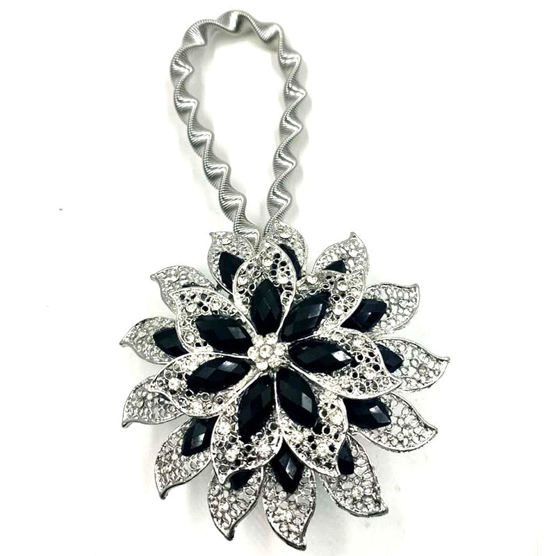 Bunte Vorhangschnalle, dehnbarer Frühling, magnetischer Vorhang-Clip, Vorhanghalter, kreativer Blumen-Riemen