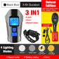 Fahrradlicht, USB wiederaufladbar, Fahrrad-Kilometerzähler, Frontlicht, Taschenlampe mit Computer, LCD-Tachometer, Radfahren, Kopf, Laterne, Horn